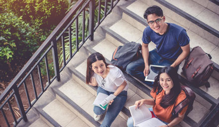 students in the process of moving